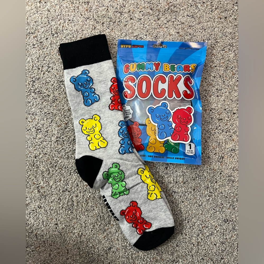 NWT Gummy Bears Novelty Socks Unisex